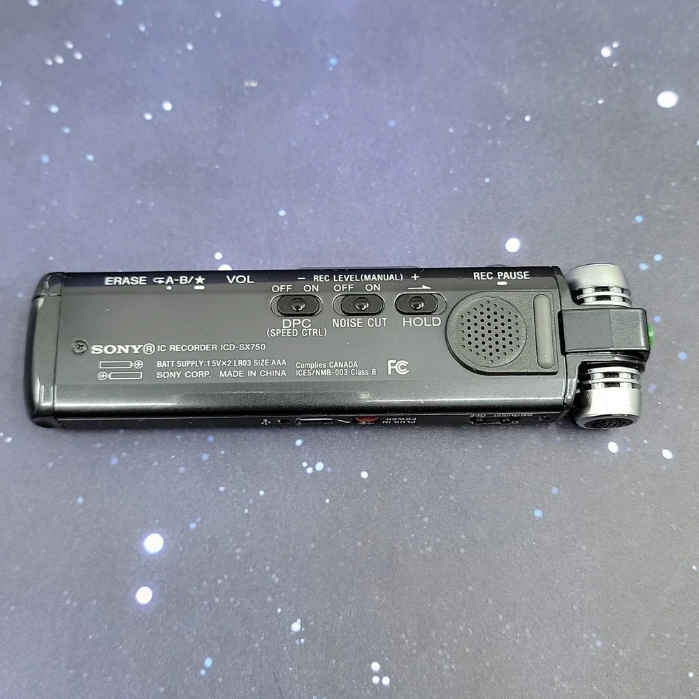 Sony ICD-SX750 Handheld Digital Voice Recorder - Tested & Working!